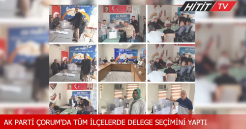 AK Parti Çorum'da İlçelerde Delege Seçimini Bitirdi