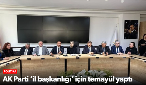 AK Parti Çorum il başkanlığı’ için temayül yaptı