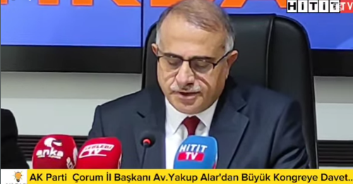 AK Parti Çorum İl Başkanlığı'ndan Büyük Kongreye Davet!