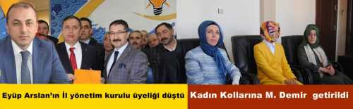 AK Parti Çorum İl Yönetim Kurulu Üyeliği görevinden düşürülen Eyüp Arslan, sade bir parti üyesi oldu