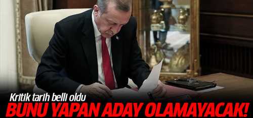 AK Parti'de Bunu Yapan Aday Olamayacak