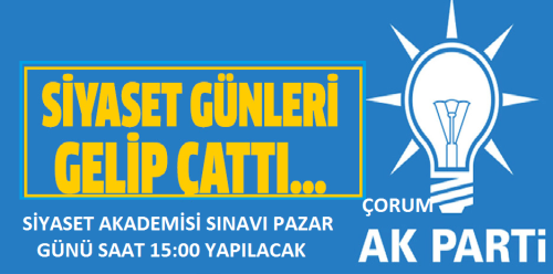 AK Parti'de sınav heyecanı