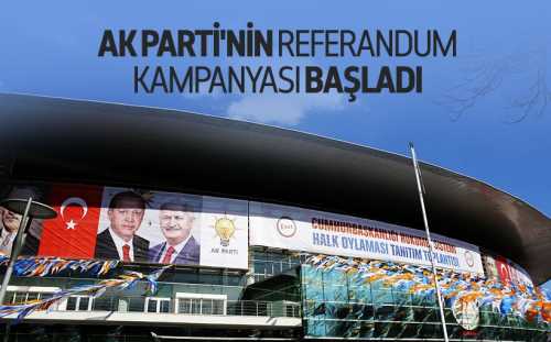 AK Parti'nin Evet kampanyası başladı