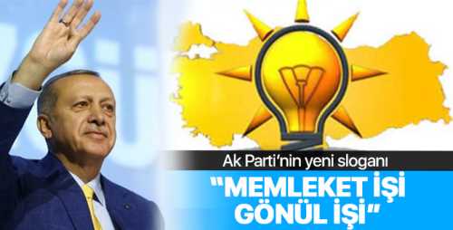 AK Parti'nin seçim sloganı belli oldu
