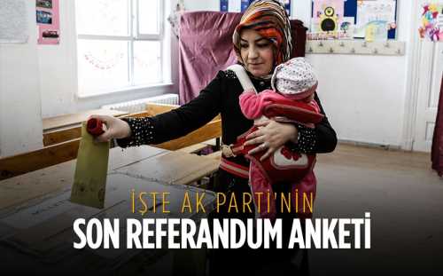 Ak Parti'nin son referandum anketi