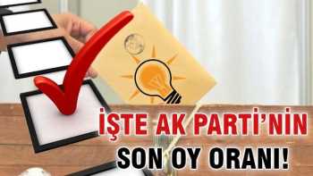 Ak Parti sözcüsü Atalay: AK Parti'nin son oy oranını açıkladı