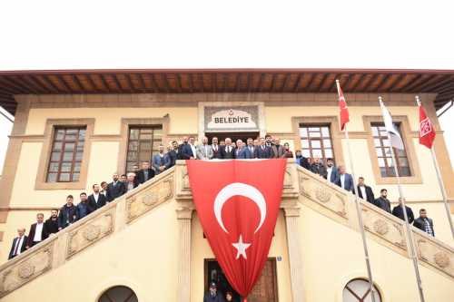 AK PARTİNİN  BELEDİYE ZİYARETİ SÜRÜYOR