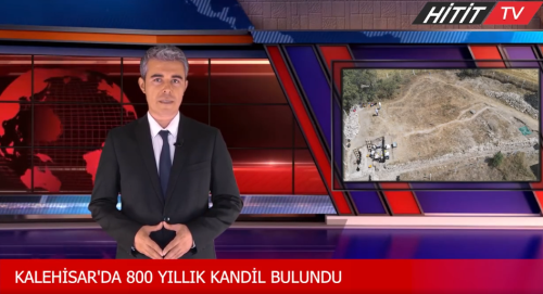 Alaca Kalehisar'da 800 Yıllık Kandil Bulundu