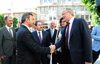 ALMAN BÜYÜKELÇİSİ  POHL BAŞKAN KÜLCÜ'YÜ ZİYARET ETTİ 