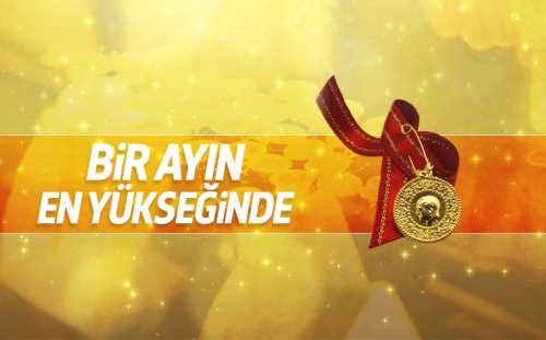 Altın  son 1 ayın en yükseğinde