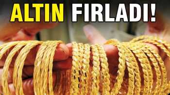 Altın biranda dakikalar içinde fırladı ! 