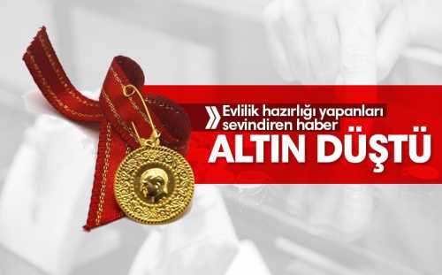 Altın fiyatları düşüşe geçti