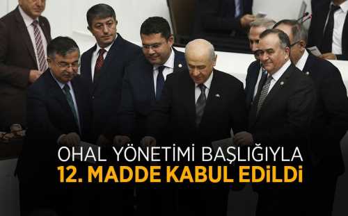 Anayasa teklifinde 12. madde kabul edildi