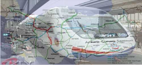 Ankara – Çorum – Samsun Hızlı Tren Demiryolu Akdeniz'e Bağlanıyor