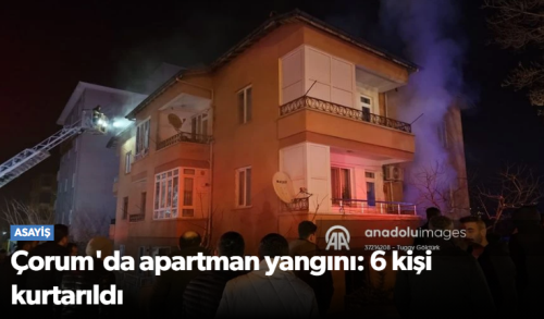 Apartmanda Yangın 6 Kişi Hastanelik Oldu!