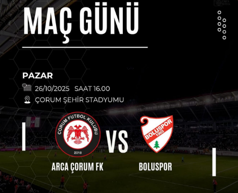 Arca Çorum FK - Bolu Spor Maçı 