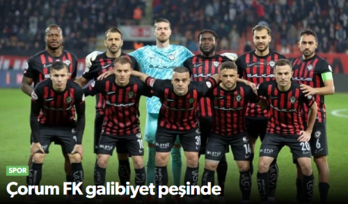 Arca Çorum FK- Sakarya Spor Maçı 