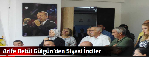 Arife Betül Gülgün’den Siyasi İnciler 