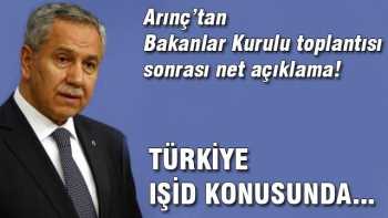 Arınç'tan Bakanlar Kurulu sonrası açıklaması