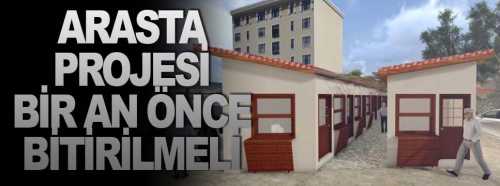 Aşgın "Arasta Projesi bir an önce bitirilecek"