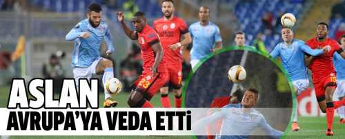 Aslan Avrupa'ya veda etti haberi Süper Lig'de şampiyonluk yarışından uzak kalan Cimbom, Avrupa Ligi'nde de havlu attı.