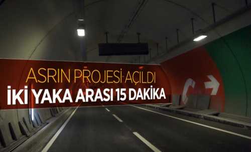 Avrasya Tüneli hizmete açıldı