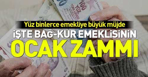 Bağ-Kurlunun Ocak zammı Ne kadar olacak?