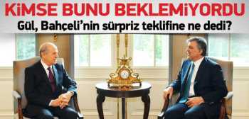 BAHÇELİ - GÜL GÖRÜŞMESİNDE ÇIKAN İNCE DETAY 