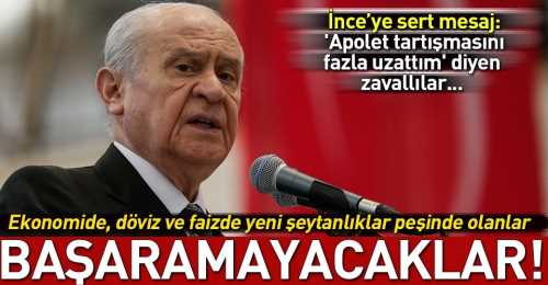 Bahçeli'den finans tetikçilerine sert tepki!.