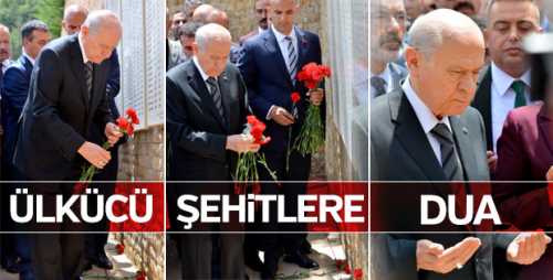 Bahçeli Ülkücü Şehitler Anıtı'nı ziyaret etti