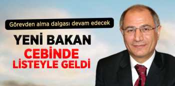 Bakan: Efkan Ala Cebinde Listeyle Geldi