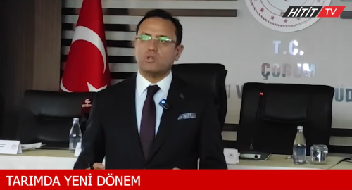 Bakan Yardımcısı "Tarımda Yeni dönem Başlıyor"