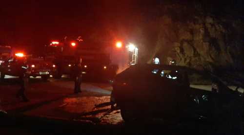 Barajda yanan Otomobil Alevlere Teslim Oldu