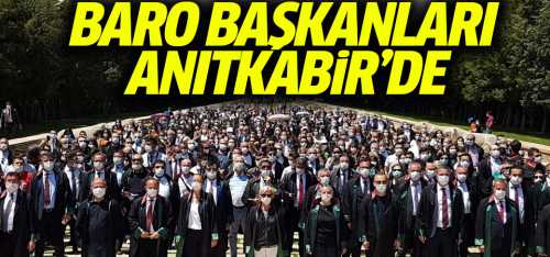 Baro başkanları Anıtkabir de