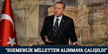 BAŞBAKAN : MİLLİ İHANETLE KARŞI KARŞIYAYIZ 