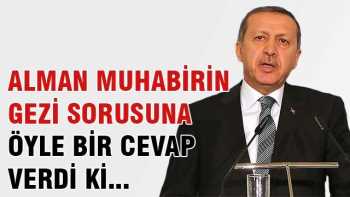 Başbakan Alman muhabire öyle bir cevap verdi ki...