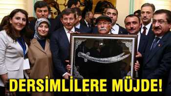 Başbakan'dan Dersimlilere müjde
