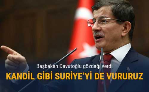 Başbakan Davutoğlu: Suriye'yi vururuz!