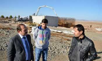 Başkan Eyvaz'dan Arıtma Tesisi İnşaatında İnceleme