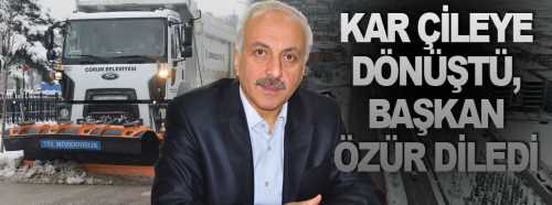 Başkan Zeki Gül vatandaşlardan özür diledi