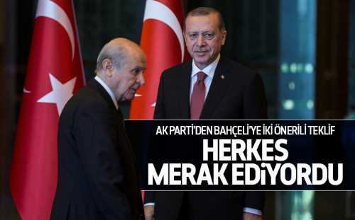 Başkanlık sistemi için Bahçeli'ye iki öneri