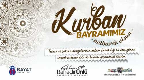 Bayat Belediyesi’nden Kurban Bayramı Mesajı