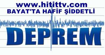 Bayat'ta 2.1 Şiddetinde hafif deprem