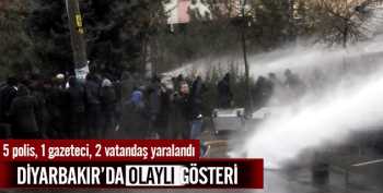 BDP'den Diyarbakır'da Olaylı Yürüyüş: 4 Polis Yaralandı