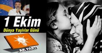 BEKİROĞLU'NUN 1 EKİM DÜNYA YAŞLILAR GÜNÜ KUTLAMA MESAJI