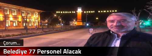 Belediye 77 Personel Alacak