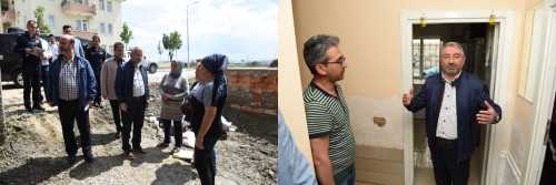 Belediye Başkanı afet mağdurlarını ziyaret etti