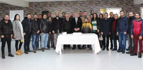 Belediye başkanı Şahiner gazetecileri ağırladı