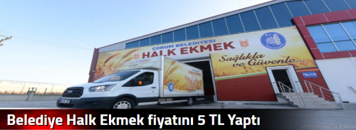 Belediye Halk Ekmek fiyatını 5 TL Yaptı 