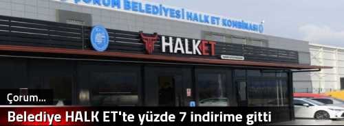 Belediye HALK ET'te yüzde 7 indirime gitti